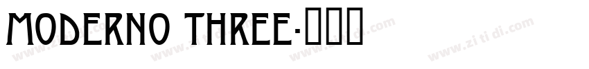 Moderno Three字体转换